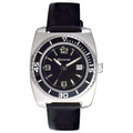 Unisex Galaxy Black and Silver-Tone Watch